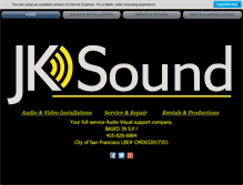 Tablet Screenshot of jksound.com